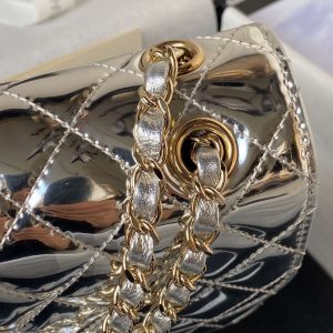 chanel as4647 mini flap bag star coin purse mirror calfskin metallic calfskin gold tone metal silver 007 luxibags.ru .jpg