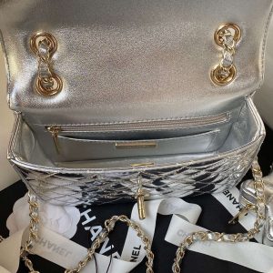 chanel as4647 mini flap bag star coin purse mirror calfskin metallic calfskin gold tone metal silver 008 luxibags.ru .jpg