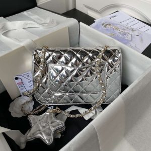 chanel as4648 flap bag star coin purse mirror calfskin metallic calfskin gold tone metal silver 003 luxibags.ru 1.jpg