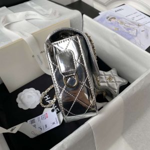 chanel as4648 flap bag star coin purse mirror calfskin metallic calfskin gold tone metal silver 006 luxibags.ru 1.jpg