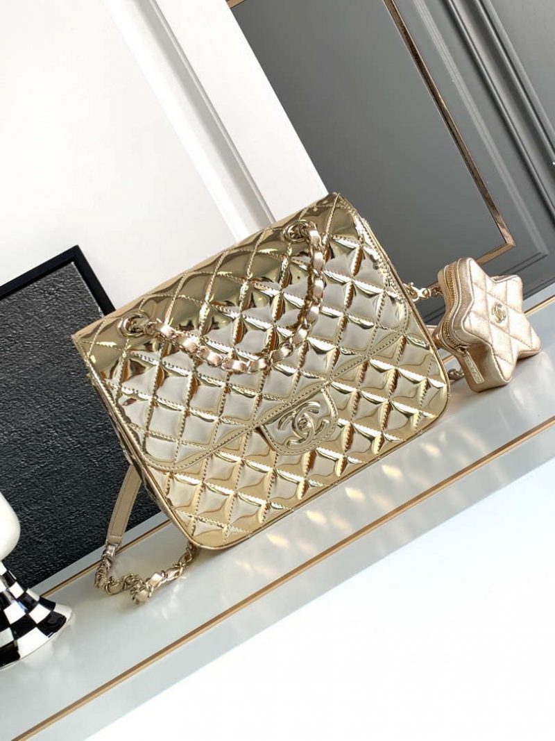 chanel as4649 backpack star coin purse metallic calfskin gold tone metal light gold 001 luxibags.ru .jpg