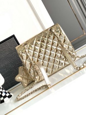 chanel as4649 backpack star coin purse metallic calfskin gold tone metal light gold 003 luxibags.ru .jpg