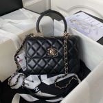 chanel as4654 trendy cc flap bag with top handle lambskin gold tone metal black 001 luxibags.ru .jpg
