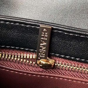 chanel as4654 trendy cc flap bag with top handle lambskin gold tone metal black 008 luxibags.ru .jpg