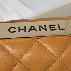 chanel as4654 trendy cc flap bag with top handle lambskin gold tone metal orange 007 luxibags.ru .jpg