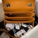 chanel as4654 trendy cc flap bag with top handle lambskin gold tone metal orange 008 luxibags.ru .jpg