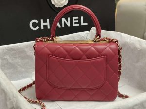 chanel as4654 trendy cc flap bag with top handle lambskin gold tone metal wine red 003 luxibags.ru .jpg