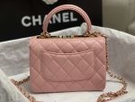 chanel as4654 trendy cc flap bag with top handle pink lambskin multicolor logo 003 luxibags.ru .jpg