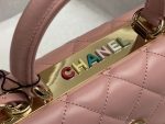 chanel as4654 trendy cc flap bag with top handle pink lambskin multicolor logo 005 luxibags.ru .jpg