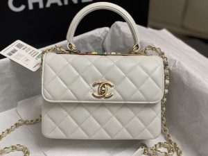 chanel as4654 trendy cc flap bag with top handle white lambskin multicolor logo 002 luxibags.ru .jpg