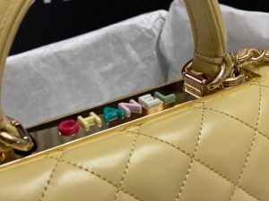 chanel as4654 trendy cc flap bag with top handle yellow lambskin multicolor logo 005 luxibags.ru .jpg