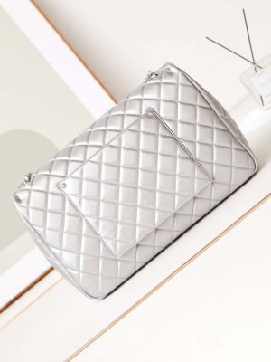chanel as4661 flap bag cf airport calfskin silver tone metal 04 luxibags.ru .jpg