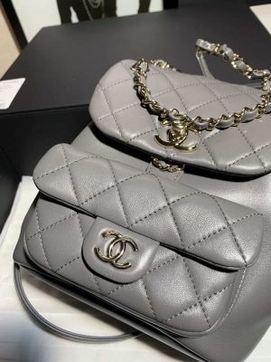 chanel backpack duma gray lambskin cc as2908 gold 006 luxibags.ru .jpg