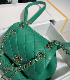 chanel backpack duma green lambskin cc as2908 gold 006 luxibags.ru .jpg