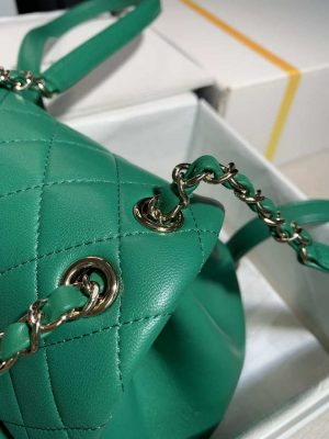 chanel backpack duma green lambskin cc as2908 gold 007 luxibags.ru .jpg