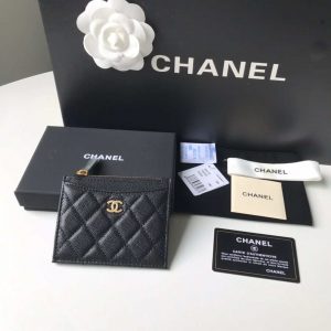 chanel classic card holder zipper grained shiny calfskin a31510 black gold 001 luxibags.ru .jpg
