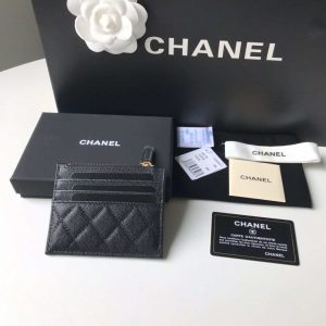 chanel classic card holder zipper grained shiny calfskin a31510 black gold 002 luxibags.ru .jpg