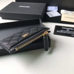 chanel classic card holder zipper grained shiny calfskin a31510 black gold 005 luxibags.ru .jpg
