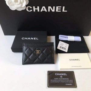 chanel classic card holder zipper grained shiny calfskin a31510 black silver 001 luxibags.ru .jpg