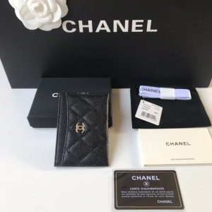chanel classic card holder zipper grained shiny calfskin a31510 black silver 003 luxibags.ru .jpg