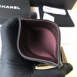 chanel classic card holder zipper grained shiny calfskin a31510 black silver 007 luxibags.ru .jpg