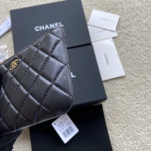 chanel classic card holder zipper lambskin a50168 black 012 luxibags.ru .jpg
