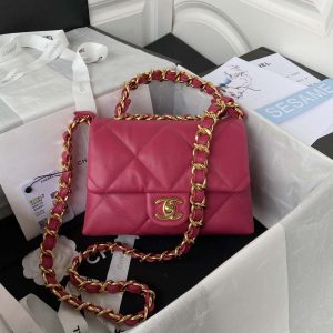chanel flap bag lambskin as3498 rose red 001 luxibags.ru .jpg