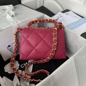 chanel flap bag lambskin as3498 rose red 002 luxibags.ru .jpg