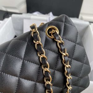 chanel flap classic bag grained shiny calfskin black a01112 gold seamless edge 004 luxibags.ru .jpg