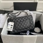 chanel flap classic bag grained shiny calfskin black a01112 silver seamless edge 002 luxibags.ru .jpg