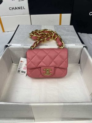 chanel mini flap bag lambskin gold tone metal as3213 011 luxibags.ru .jpg