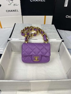 chanel mini flap bag lambskin gold tone metal as3213 020 luxibags.ru .jpg
