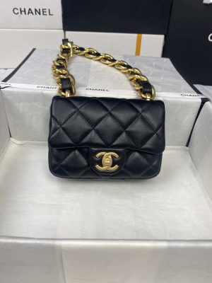 chanel mini flap bag lambskin gold tone metal as3213 028 luxibags.ru .jpg