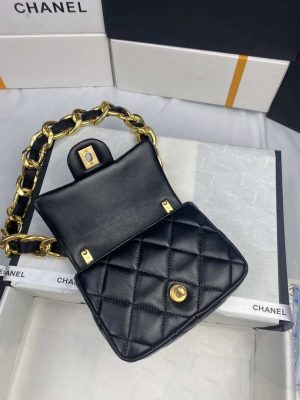 chanel mini flap bag lambskin gold tone metal as3213 033 luxibags.ru .jpg
