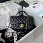 chanel mini flap lambskin bag with top handle as2431 black gold 001 luxibags.ru .jpg
