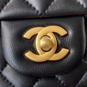 chanel mini flap lambskin bag with top handle as2431 black gold 003 luxibags.ru .jpg