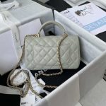 chanel mini flap lambskin bag with top handle as2431 light green gold 002 luxibags.ru .jpg