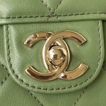 chanel small flap bag with top handle cc as2690 green 003 luxibags.ru .jpg