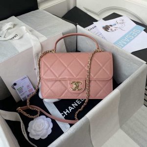 chanel small flap bag with top handle cc as2690 pink 001 luxibags.ru .jpg