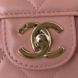 chanel small flap bag with top handle cc as2690 pink 003 luxibags.ru .jpg