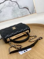 chanel small trendy cc flap bag with top handle lambskin bag a92236 black gold round 004 luxibags.ru .jpg