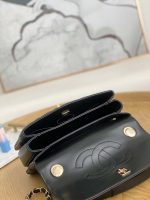 chanel small trendy cc flap bag with top handle lambskin bag a92236 black gold round 008 luxibags.ru .jpg