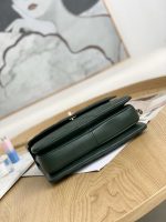 chanel small trendy cc flap bag with top handle lambskin bag a92236 dark green gold 009 luxibags.ru .jpg