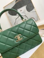 chanel small trendy cc flap bag with top handle lambskin bag a92236 green gold 003 luxibags.ru .jpg