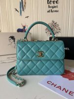 chanel trendy 24c flap bag with top handle lambskin bag a92236 blue multicolor logo 001 luxibags.ru .jpg