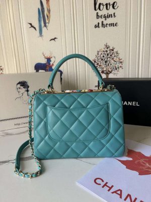 chanel trendy 24c flap bag with top handle lambskin bag a92236 blue multicolor logo 002 luxibags.ru .jpg