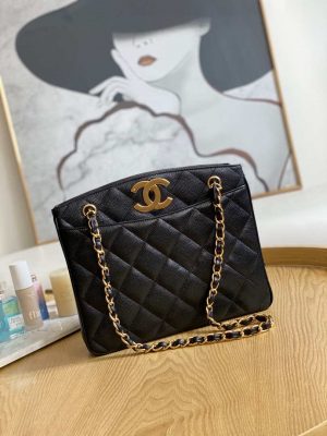 chanel vintage a97 medium shopping bag calfskin black 001 luxibags.ru .jpg