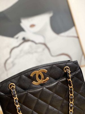 chanel vintage a97 medium shopping bag calfskin black 003 luxibags.ru .jpg