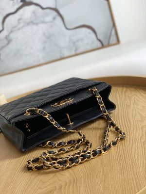 chanel vintage a97 medium shopping bag calfskin black 007 luxibags.ru .jpg