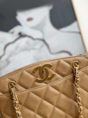 chanel vintage a97 medium shopping bag calfskin tan 003 luxibags.ru .jpg